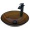 Novatto TY Glass Vessel Bathroom Sink Set, Oil Rubbed Bronze NSFC-168T136ORB - alternate 1